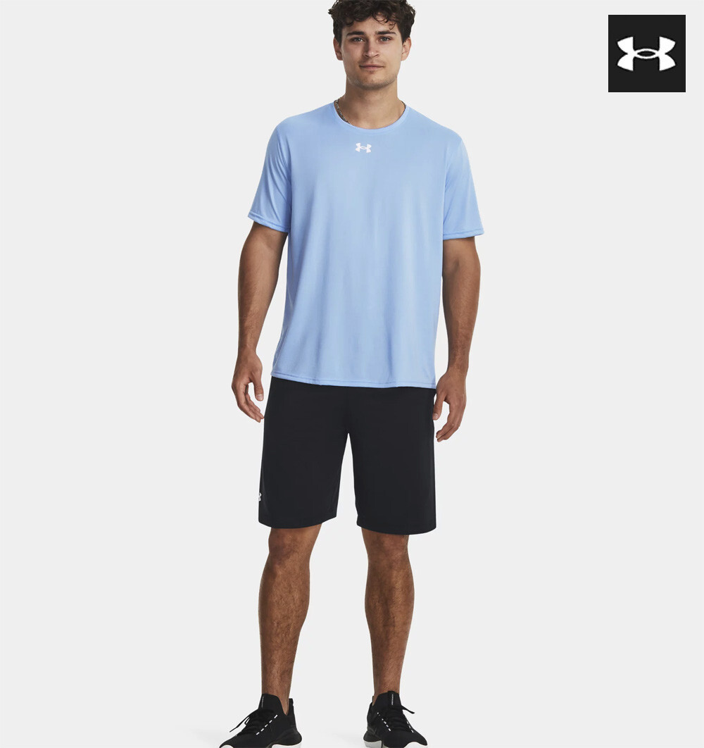 Under Armour Men's Team Tech XL Short Sleeve Athletic Tee Carolina Blue NWT gallery