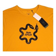 Roark Mathis Core SS T Shirt Tee Sunburst Yellow Snake Graphic Men’s XL NEW