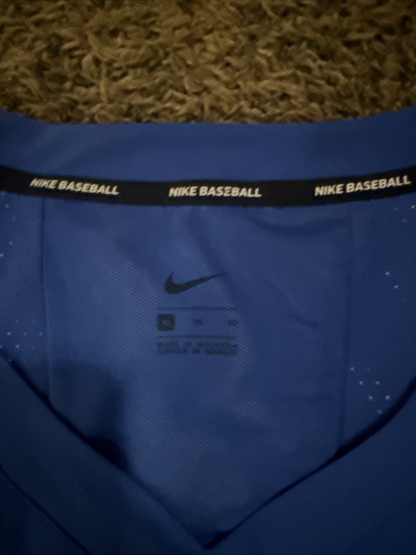 Nike Baseball Jacket Short Sleeve Pullover Top Size X-Large Blue 897383-493 NWT gallery