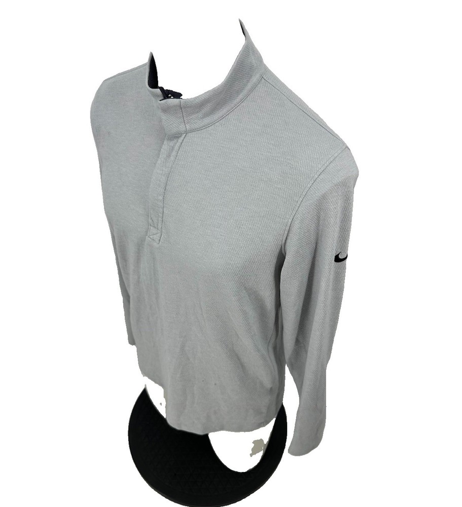 Nike Medium Men Victory 1/4 Zip Performance Pullover Gray DJ5474-025 Long Sl VK1