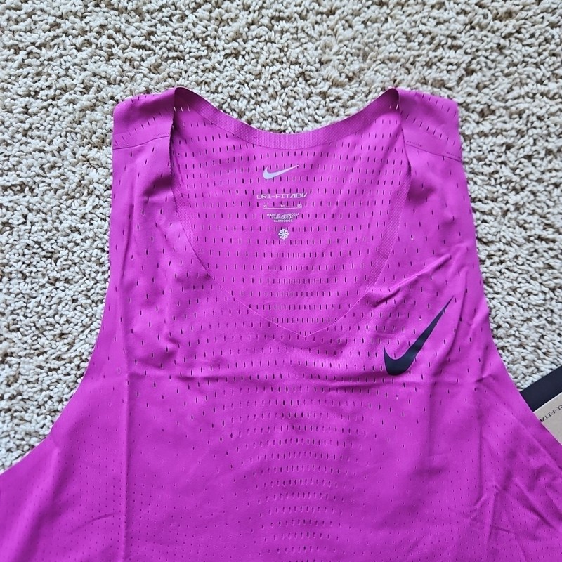NEW Men's XL Nike ADV Aeroswift Racing Running Singlet Tank FN4231-518 Purple gallery