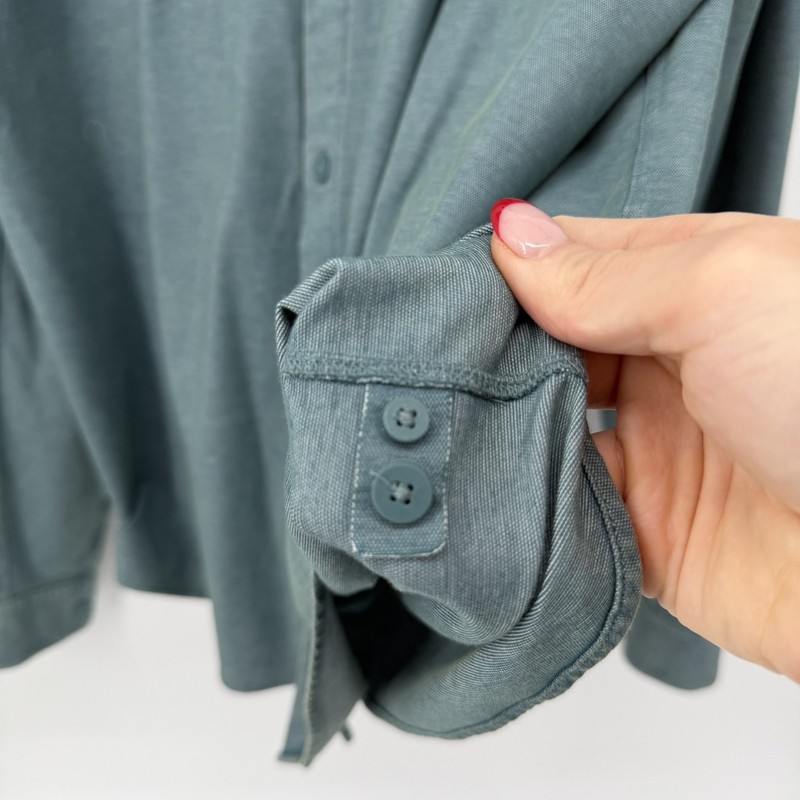 Lululemon Commission Long Sleeve Button *Wash Mens XL Enzyme Green *See Photo gallery