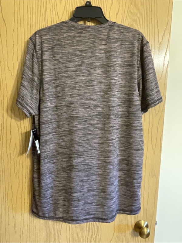 Men's Adidas Tech Tee Space Dye Mauve Short Sleeves Size Large gallery