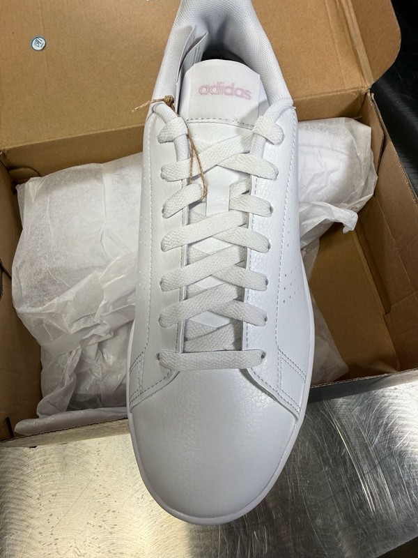 Adidas Advantage GW4847 Women's Size 9 White and Pink Sneakers gallery