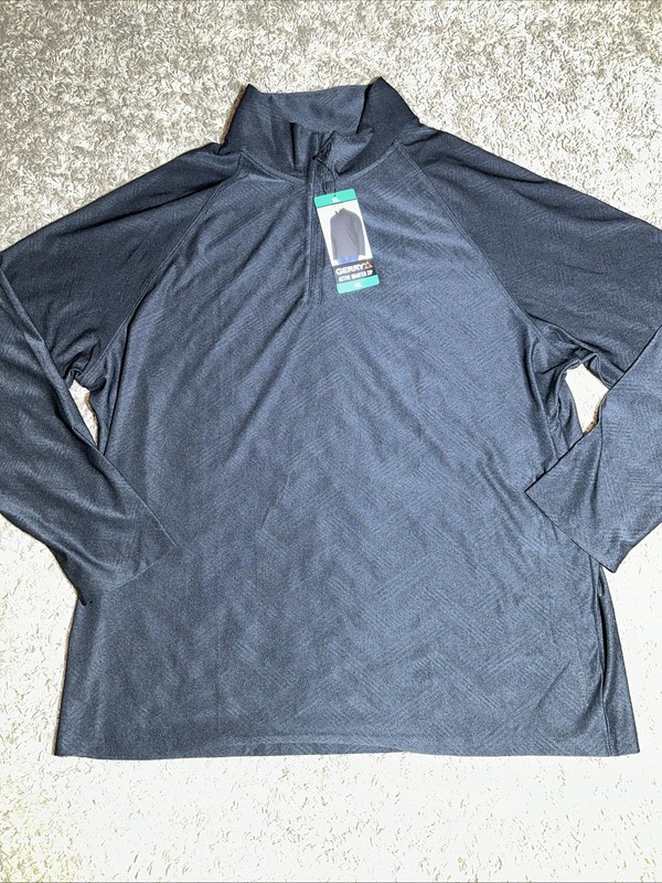 NEW Men's Gerry Active 1/4 Zip Pullover Black Size XLarge gallery