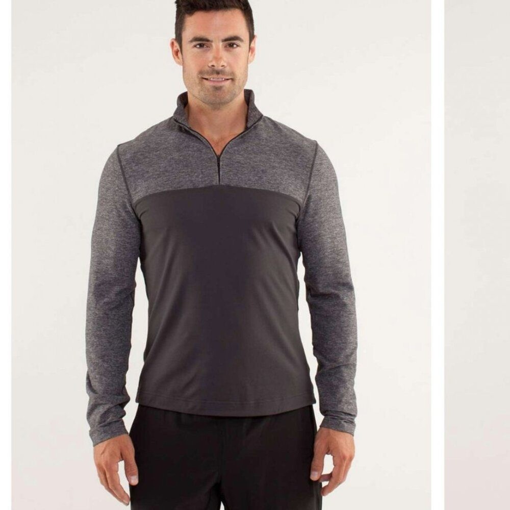 Lululemon Sprint Zip Soot / Heathered Soot