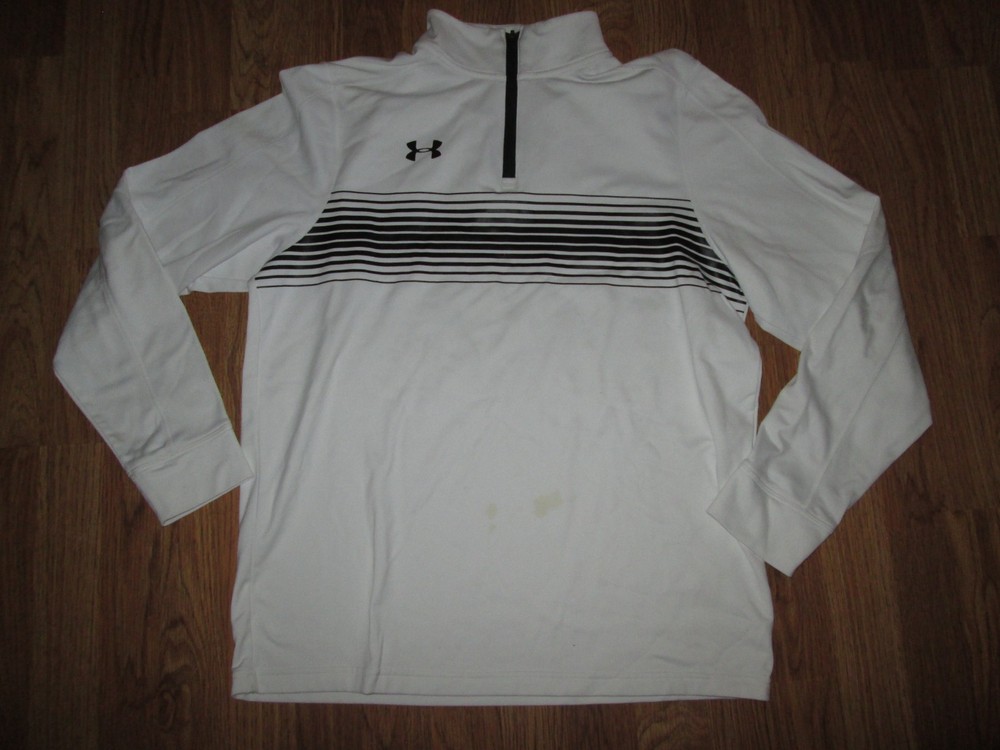 Mens UNDER ARMOUR loose fit athletic quarter zip shirt sz M md Med