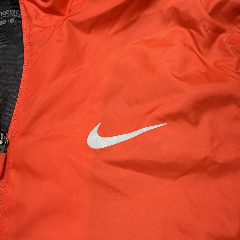 Nike Golf Jacket Mens Small Red Orange Windproof Gold Shield Full Zip 726401 gallery