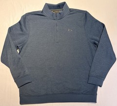 Under Armour Men’s ColdGear Storm SweaterFleece 1/4 Zip Pullover in Blue XL