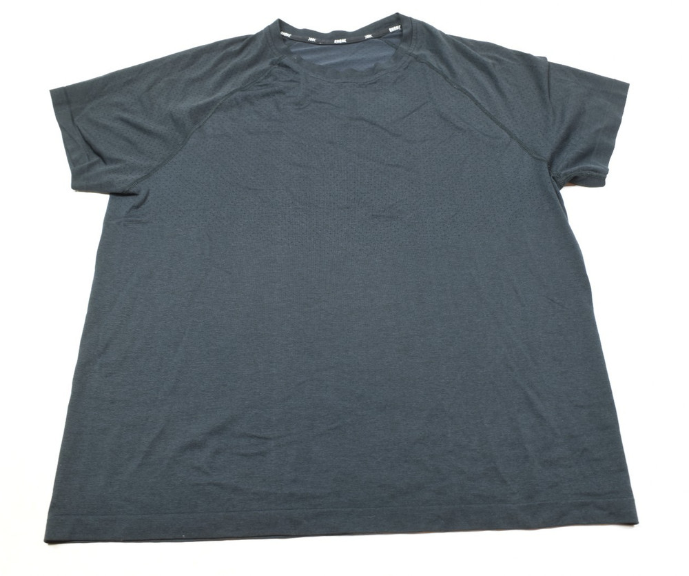 Rhone Performance Training Shirt Mens Large Black Short Sleeve Stretch Gym