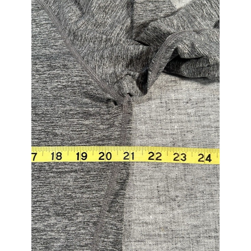Rabbit Running EZ Quarter Zip Mens Large Tailored Fit Grey Lightweight Athletic gallery