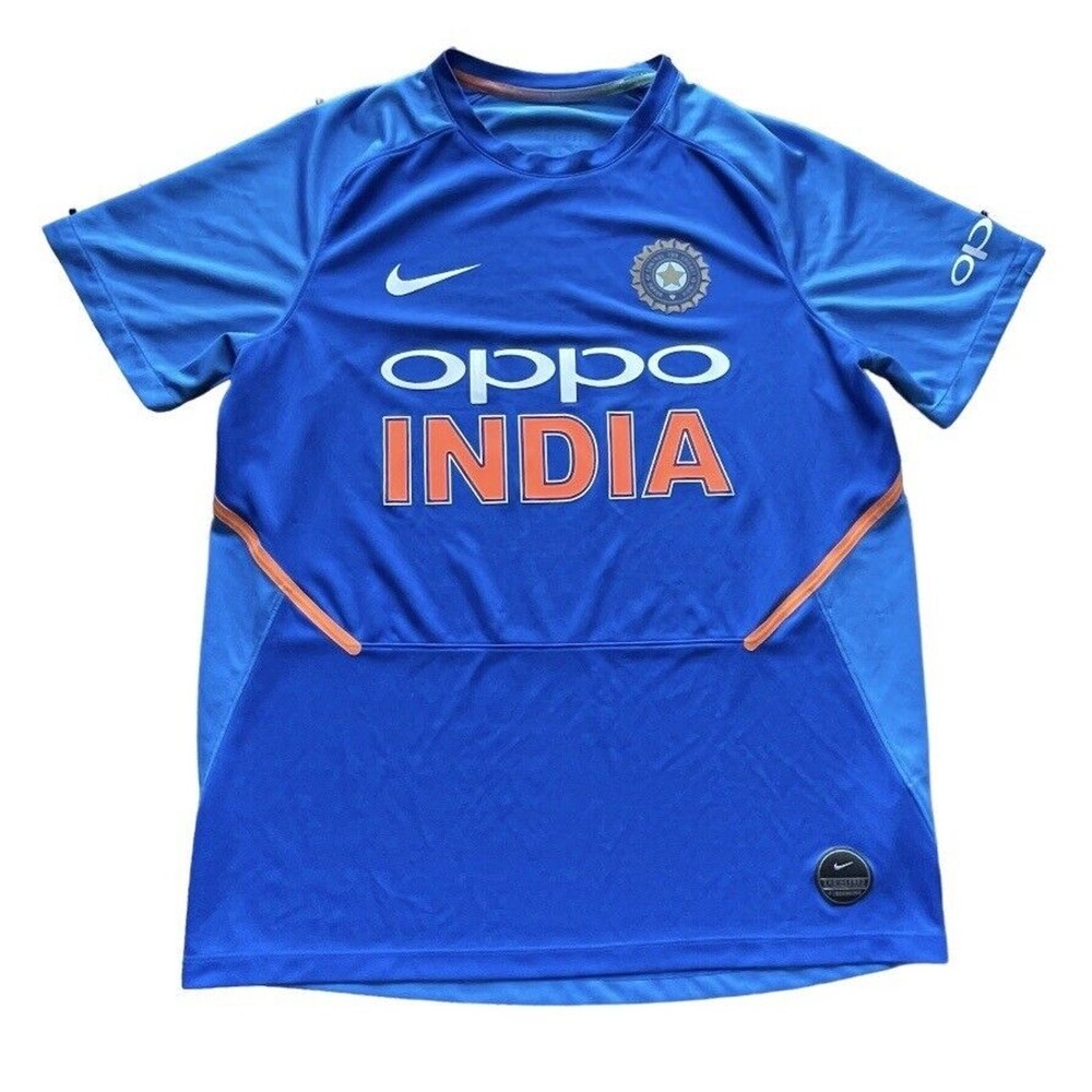 Nike Board Of Control India Cricket BCCI Match Jersey Authentic Blue Large Men