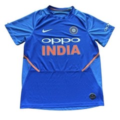 Nike Board Of Control India Cricket BCCI Match Jersey Authentic Blue Large Men