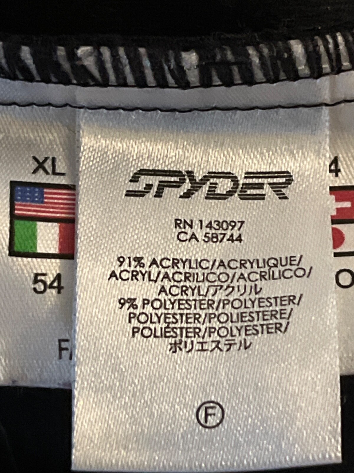 Spyder throwback thermastretch midlayer top mens xl mens gallery