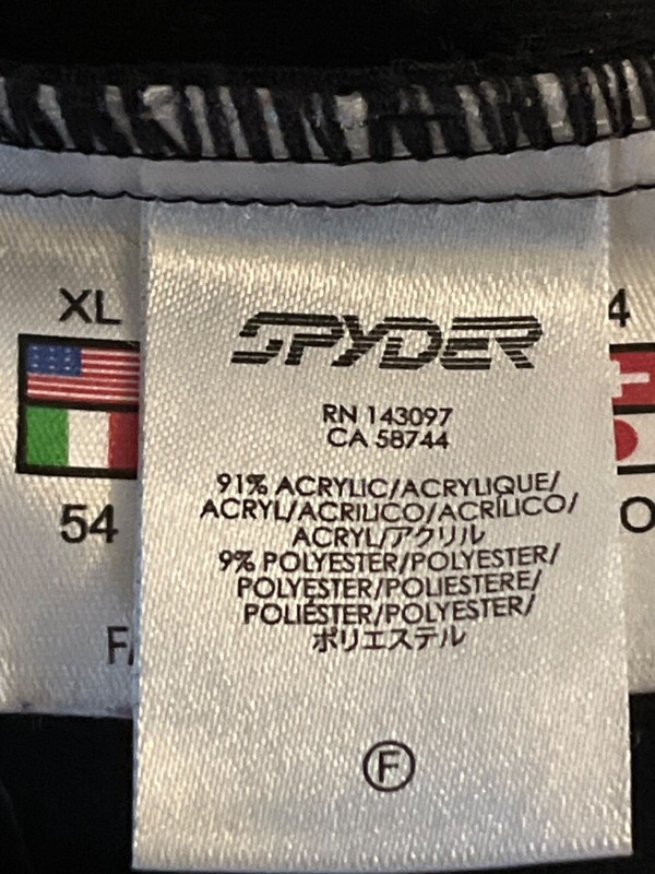 Spyder throwback thermastretch midlayer top mens xl mens gallery
