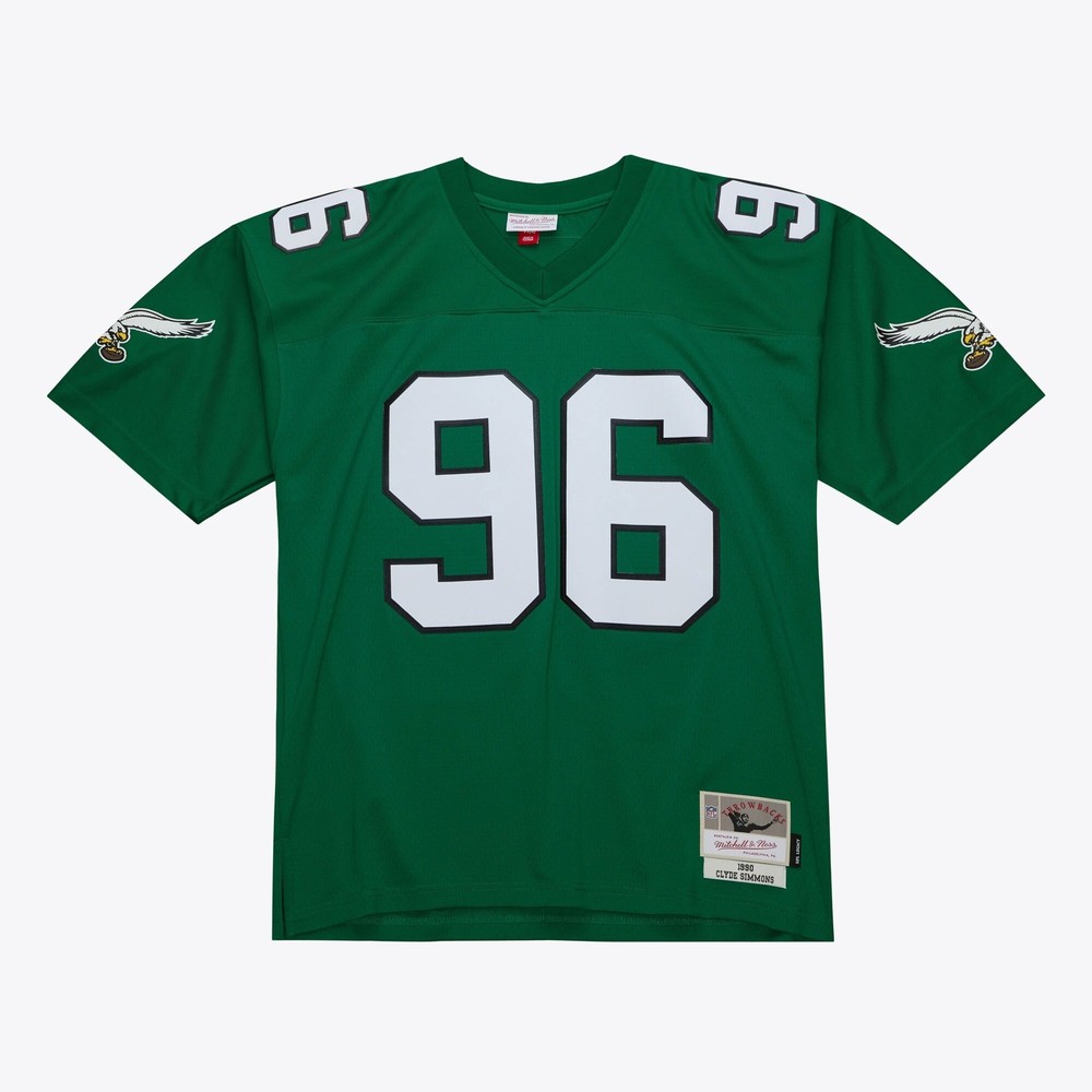 Mens Mitchell & Ness NFL DARK JERSEY EAGLES 1990 CLYDE SIMMONS