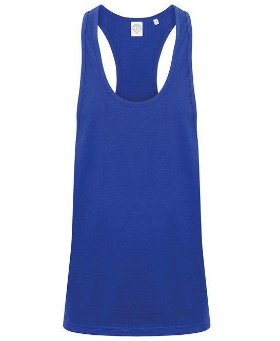 Personalised Custom SKINNIFIT Muscle vest Text Logo Plain Tank Gym Sports SF236 gallery