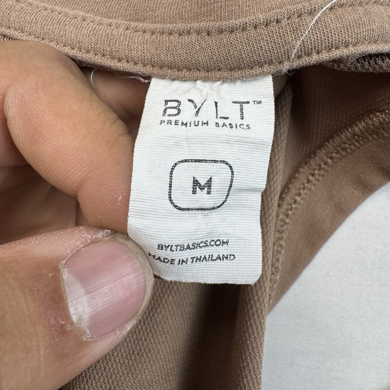 BYLT Premium Basics Racerback Tank Top Women’s Medium Brown Stretch gallery