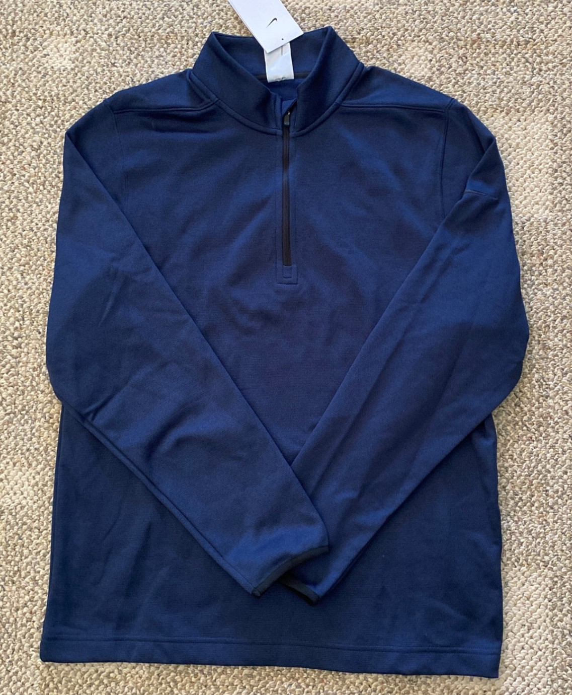 Nike Golf Top Shirt 1/4 Zip Victory Pullover DN1947 Therma-fit Navy $80 Men's M gallery