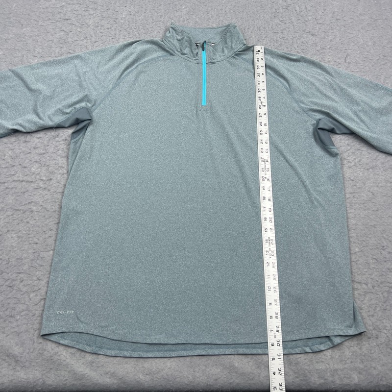 Nike Element 1/2 Zip Running Pullover Mens XXL Blue Heather Stretch Shirt 519199 gallery