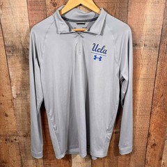 Under Armour UCLA Men’s Quarter Zip Pullover Medium Gray Loose Fit Athletic Top
