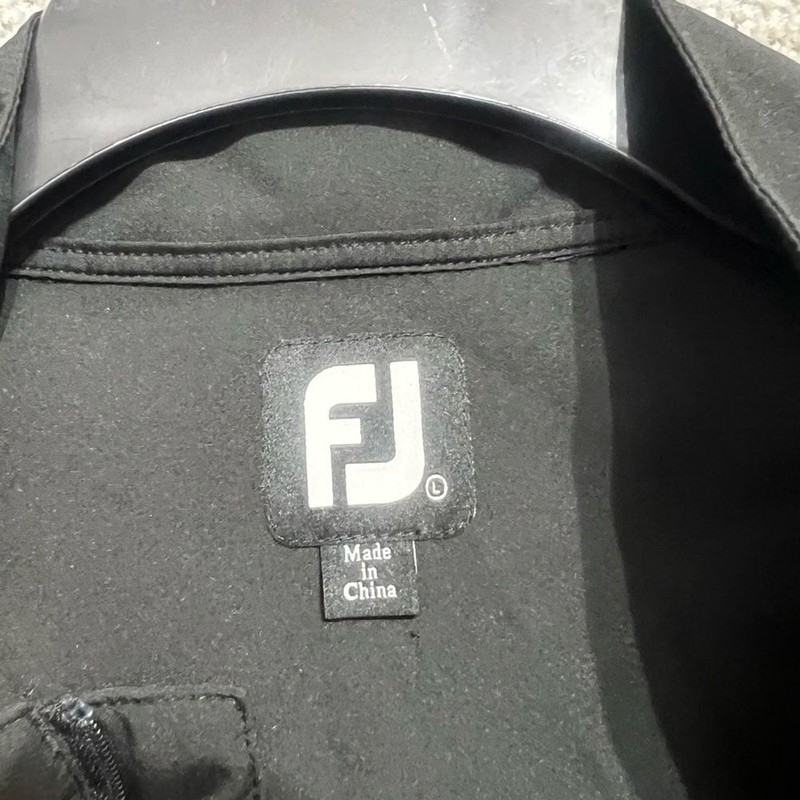 FootJoy Packable Sleeveless 1/4 Placket Wind Rain Shirt LARGE Grayton Beach Open gallery