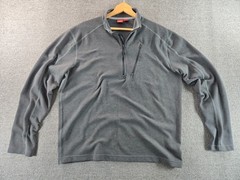 EMS Eastern Mountain Sports Shirt Men’s L Wool Blend 1/4 Zip Polartec Power Dry