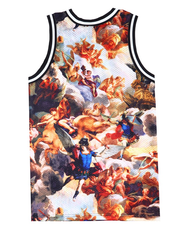 Men's Rebel Angels Artwork Sleveless Basketball Jersey Tank Shirt size 2XL gallery