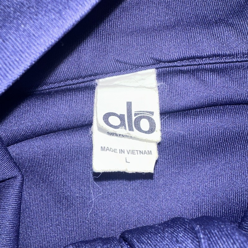 Alo Pullover Quarter Zip Mens Large Blue/purple Performance Long Sleeve gallery