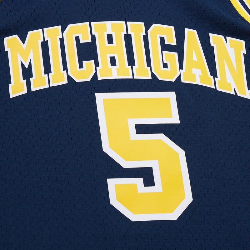 Mens Mitchell & Ness NCAA DARK JERSEY MICHIGAN 1991 JALEN ROSE gallery