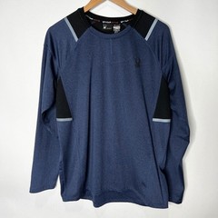 Spyder Active Shirt Long Sleeve Crew Neck Navy Blue Black ProW B Mens Medium