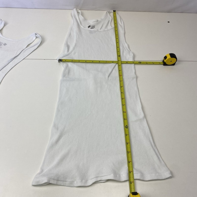 Hanes Comfortsoft Men’s XL Extra Large Solid White Compression Cotton Tank Top gallery