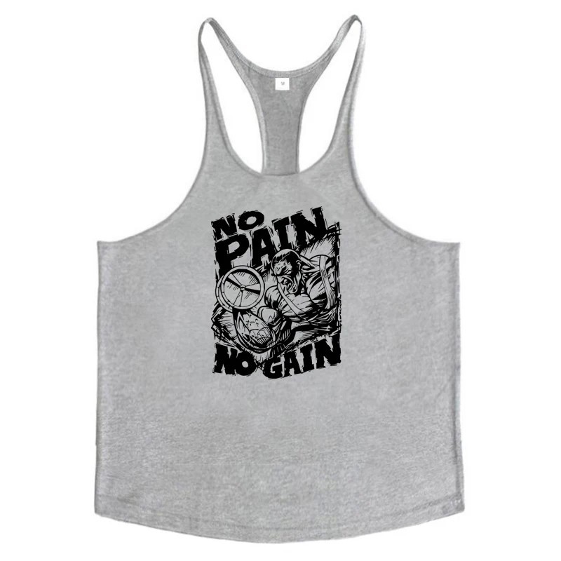 Mens Gym Stringer Tank Top Cotton Sleeveless Bodybuilding Workout Shirt Fit gallery