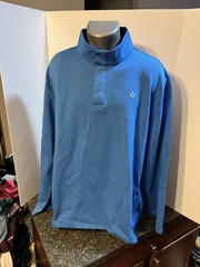 Walmart Employee Men’s Pullover Snap Shirt Blue Polyester Blend XXL