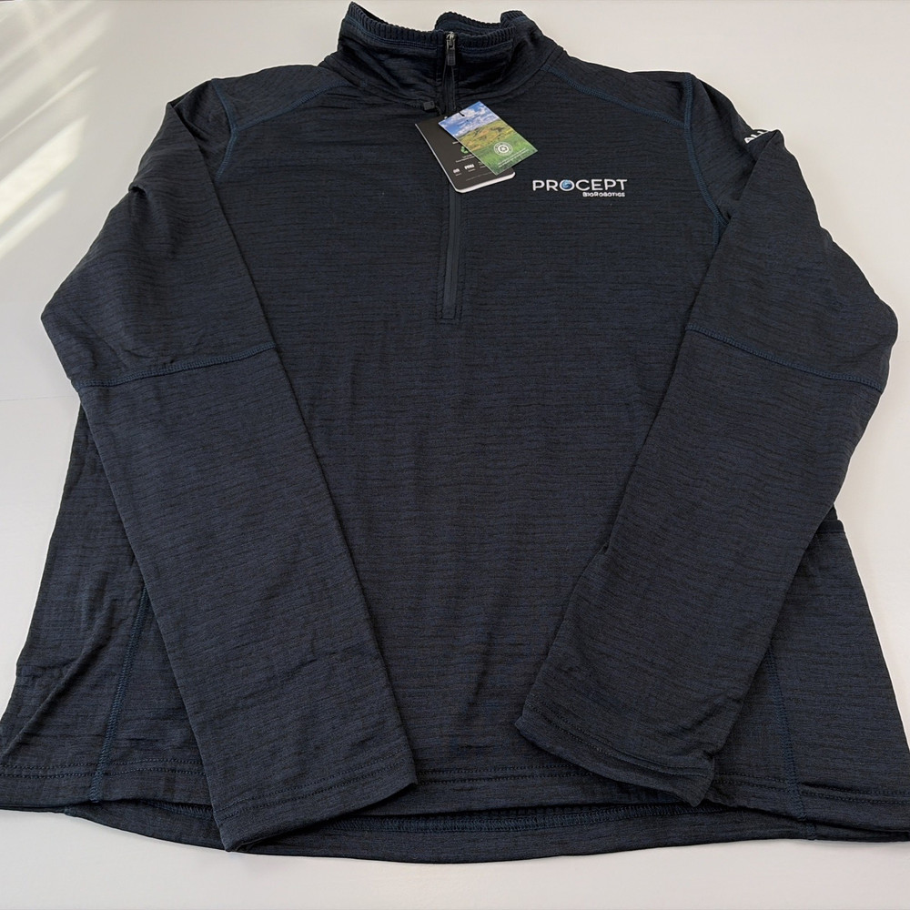FOSSA Mens Performance 1/4 Zip Pullover Windshirt Size Large