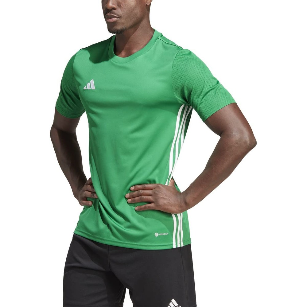 adidas Men's Equipo 23 Jersey, Team Green/White, Large