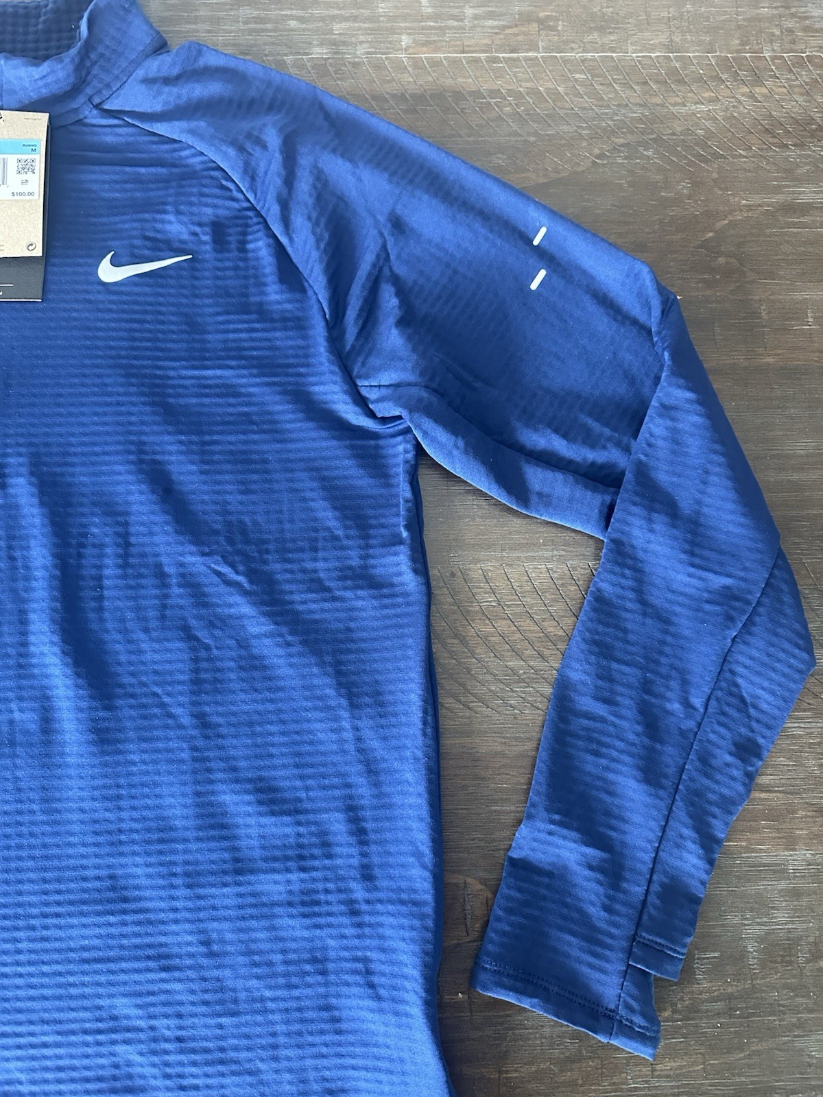 Nike Stride Winterized Running Top 1/2 Zip Textured Repel Men's Size M HV2707492 gallery