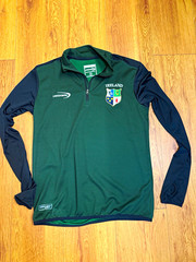 Lansdowne Drylans Performance Ireland 1/4 Zip Pullover Green/Black Men’s M