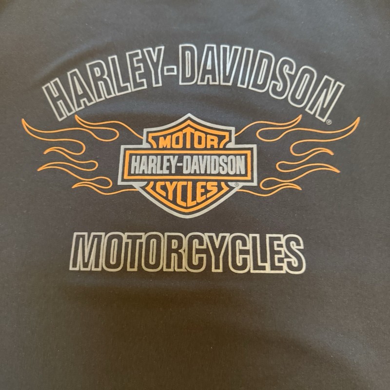Harley-Davidson Men's Performance Muscle Shirt, Flaming B&S Sleeveless Tee XL gallery