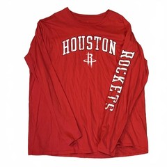 Fanatics NBA Houston Rockets long-sleeve tee, red – 3XL