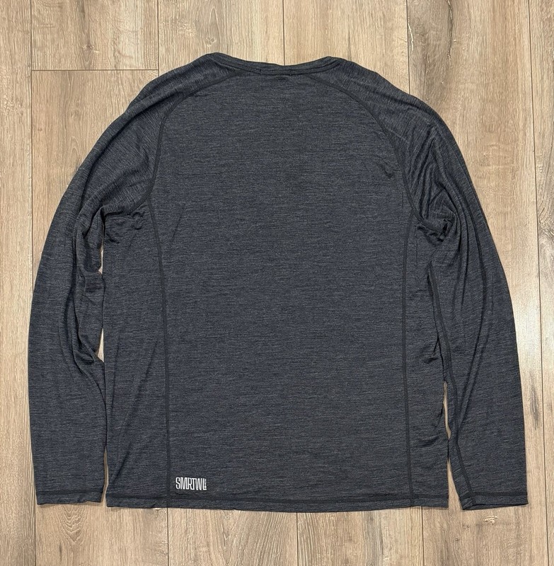 SMARTWOOL Men’s Active Wool Blend Long-Sleeve T-Shirt Large Gray gallery