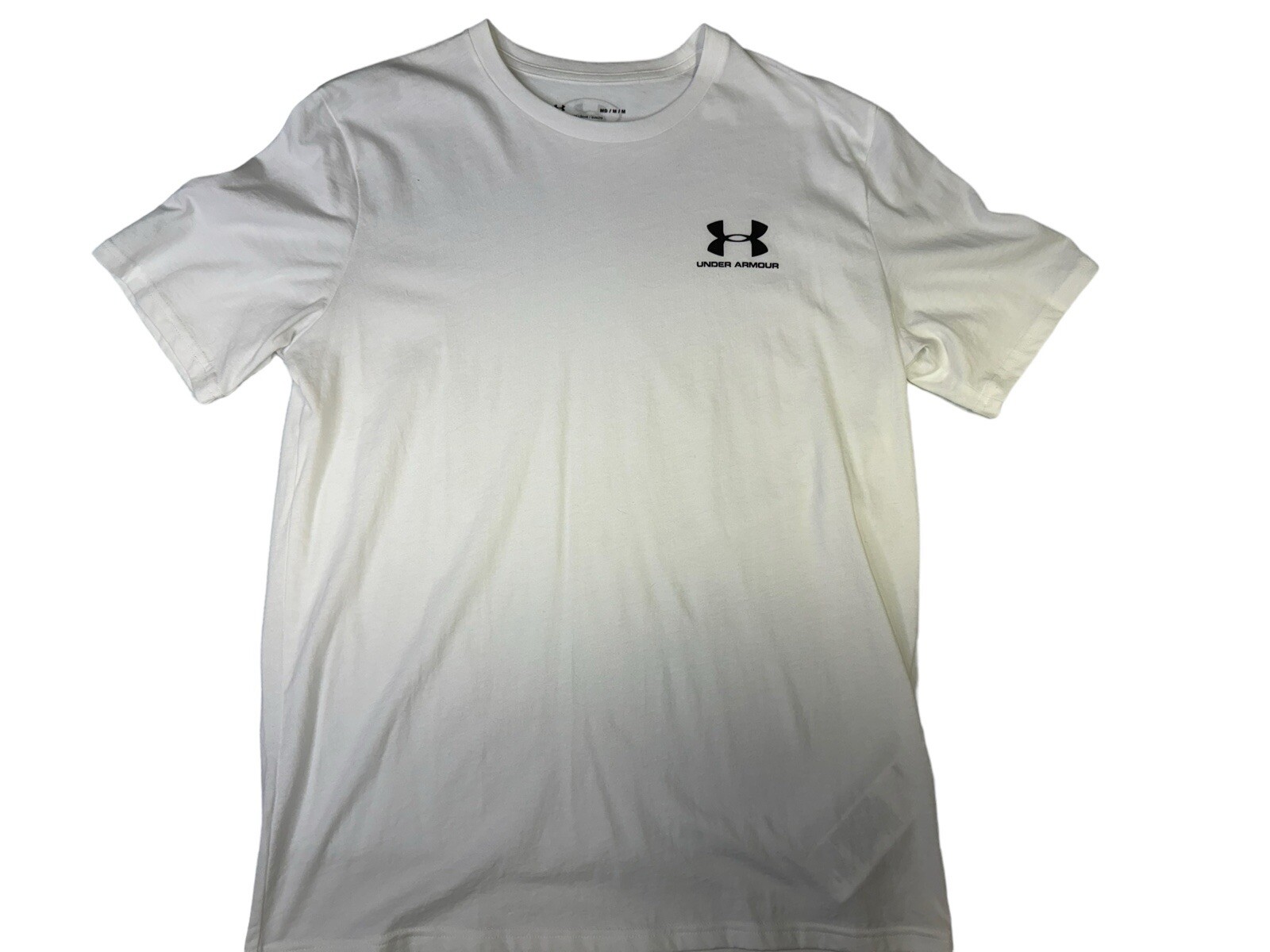 Under Armour Men's White Sportstyle Medium Loose T-Shirt EUC gallery