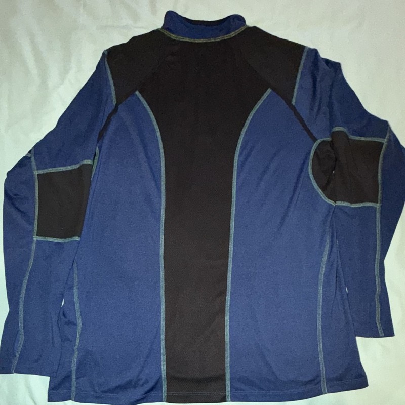 The North Face FlashDry-XD Men's Big & Tall XL 1/4 Zip Mock Neck Blue/Black gallery