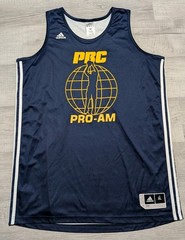 Adidas PBC Pro Am Men’s Sz XL Blue White 2016 Jersey Reversible #46 Rare