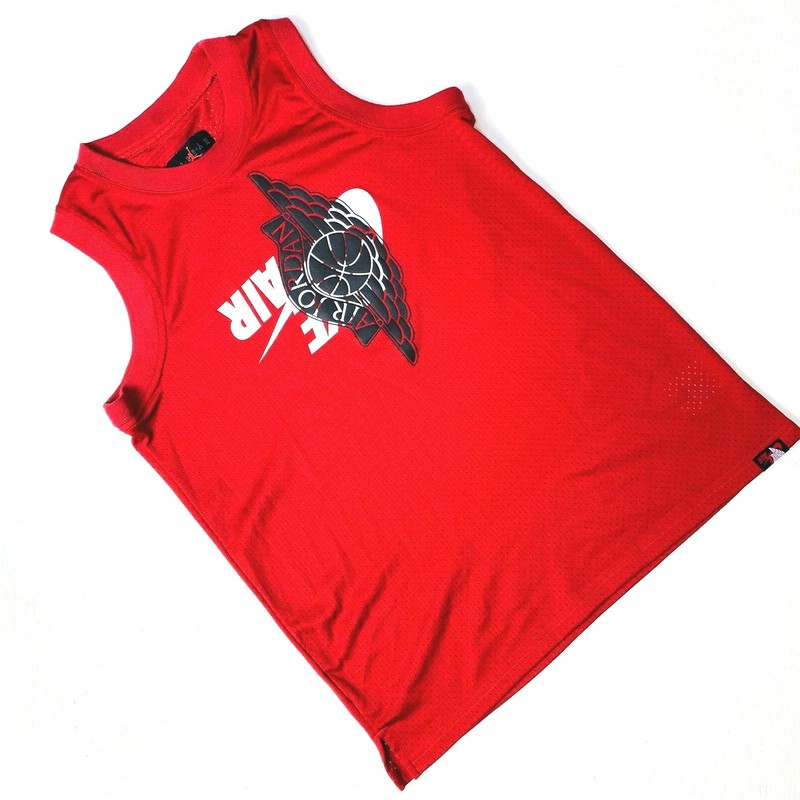 Nike Air Jordan Jumpman Men Med Classic Wings Tank Top Jersey Red BQ8479687 gallery