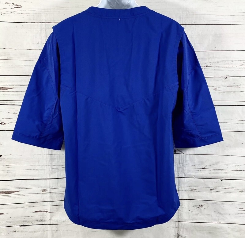 Nike MLB Baseball Jacket Short Sleeve Team Blue Mens Medium 897383 NEW gallery