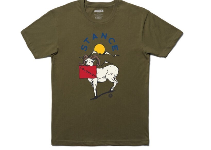 Stance - Coloardo - Cotton SS Tee Shirt - Green - Size Large