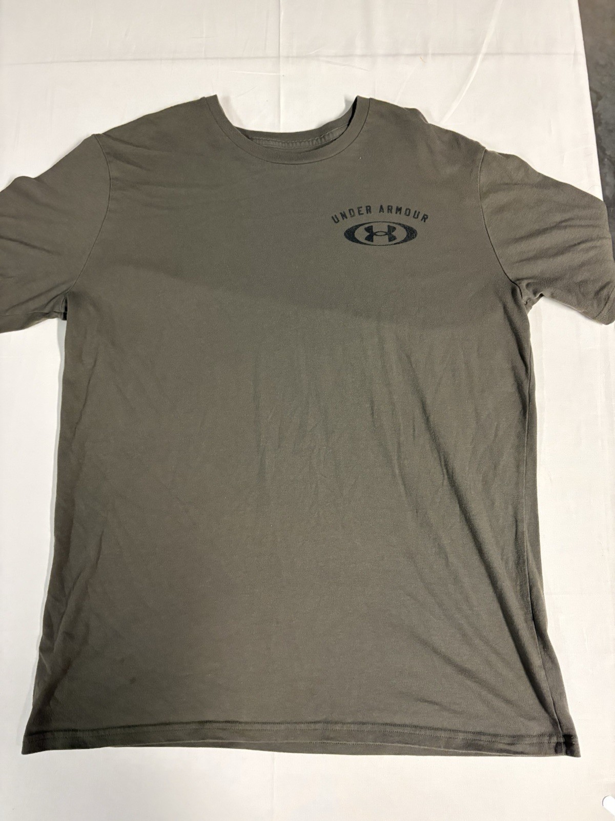 Under Armour Pinnacle Training Club Shirt Mens Large Military Green Loose Fit gallery