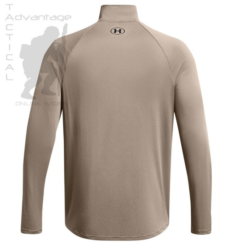 Under Armour UA Tech 1/2 Zip Long Sleeve - Taupe Dusk - LARGE gallery