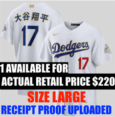 2026 GOLD COLLECTION DODGERS NIKE SHOHEI OHTANI KANJI STADIUM JERSEY SIZE LARGE